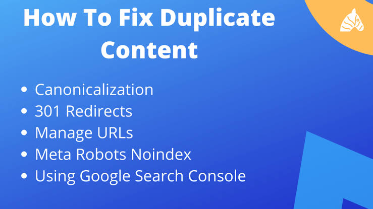 Fix Duplicate Content Issues