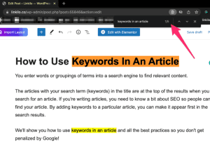 How To Use Keywords In Word