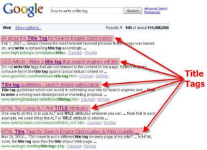 How Does a Title Tag Work